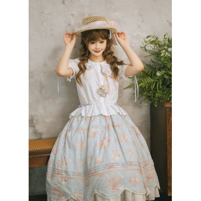 Miss Point Goose's Flower Basket Blouse(Reservation/Full Payment Without Shipping)
